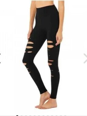 Alo Yoga Ripped Warrior women's‎ leggings XS